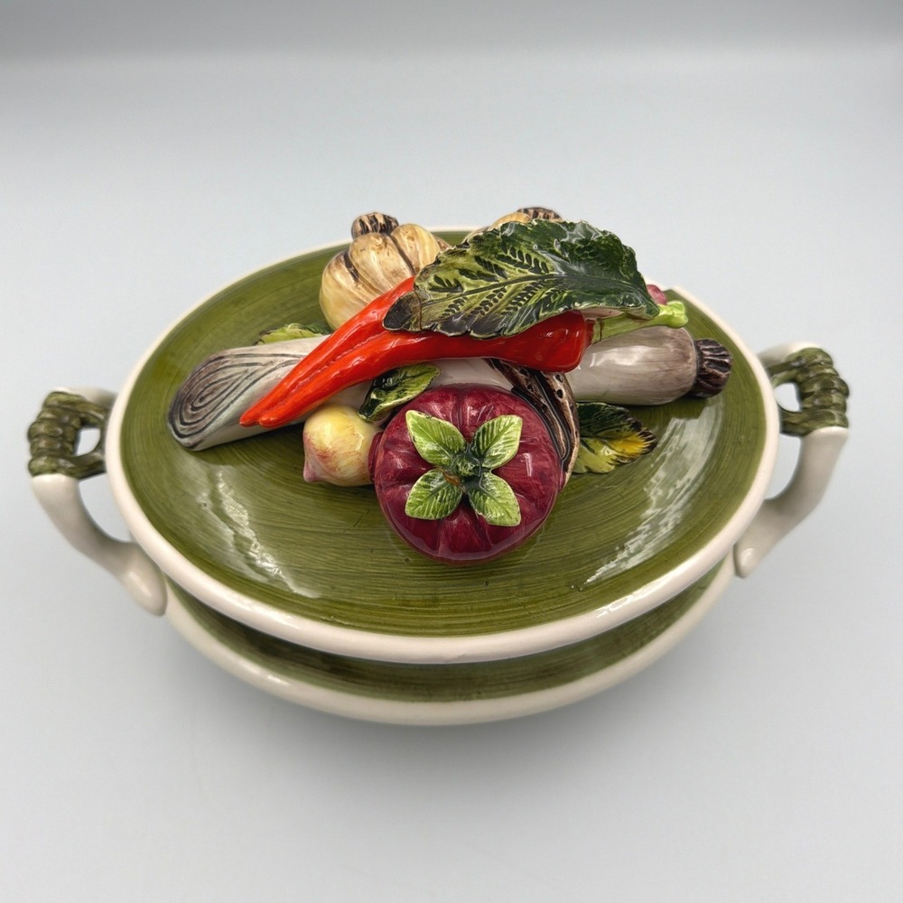 Arnart 5th Ave Garden Harvest Soup Tureen Hand Painted Vegetable Lid 55/1778